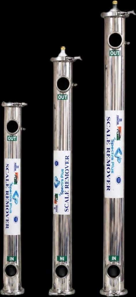 Spectra Plus Stainless Steel Electrolytic Scale Remover Reactor Chambers Lineup
