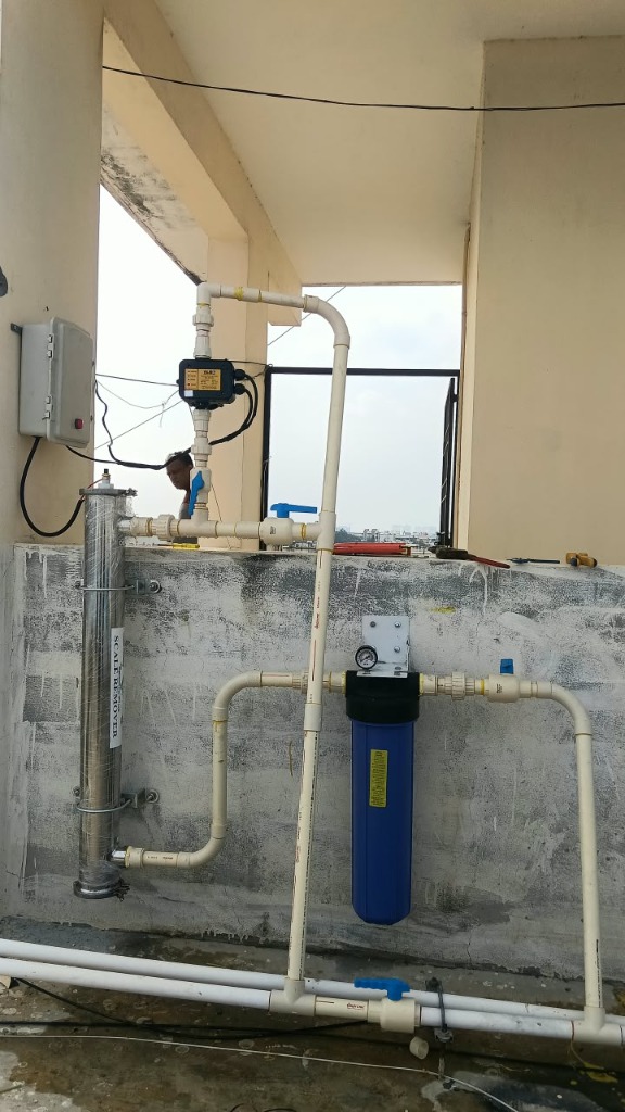 Spectra Plus Rooftop Terrace Hard Water Treatment with Big Blue Pre-Filter